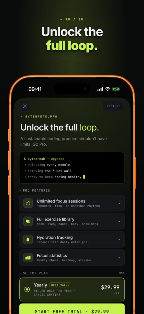 ByteBreak – Developer Wellness screenshot 10