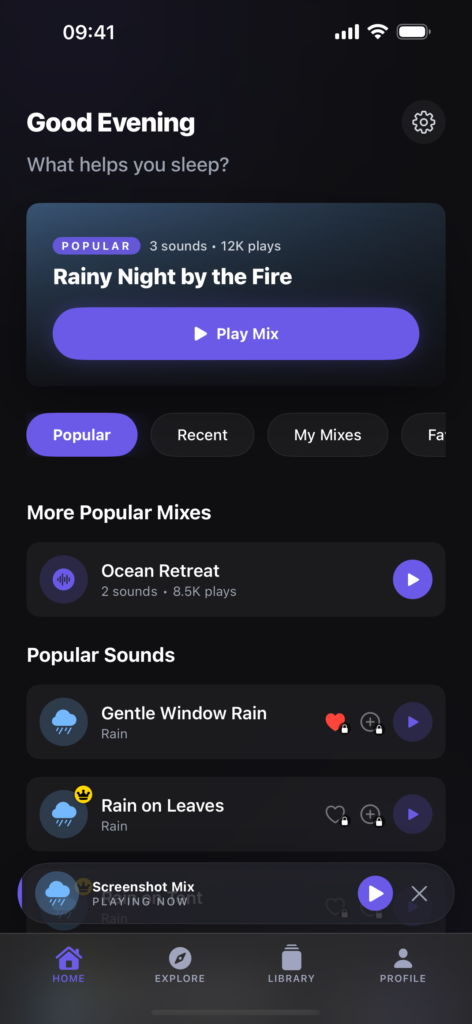 Snoozio: Sleep & Relax Sounds screenshot 4