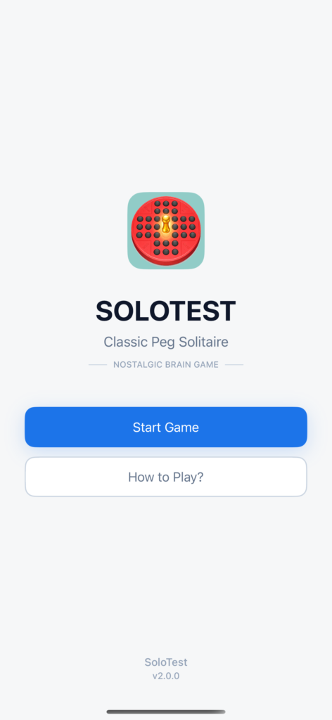 SoloTest – Peg Solitaire screenshot 1