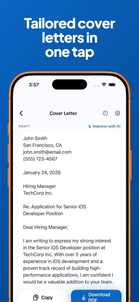 CVCrafter – AI Resume Builder screenshot 4