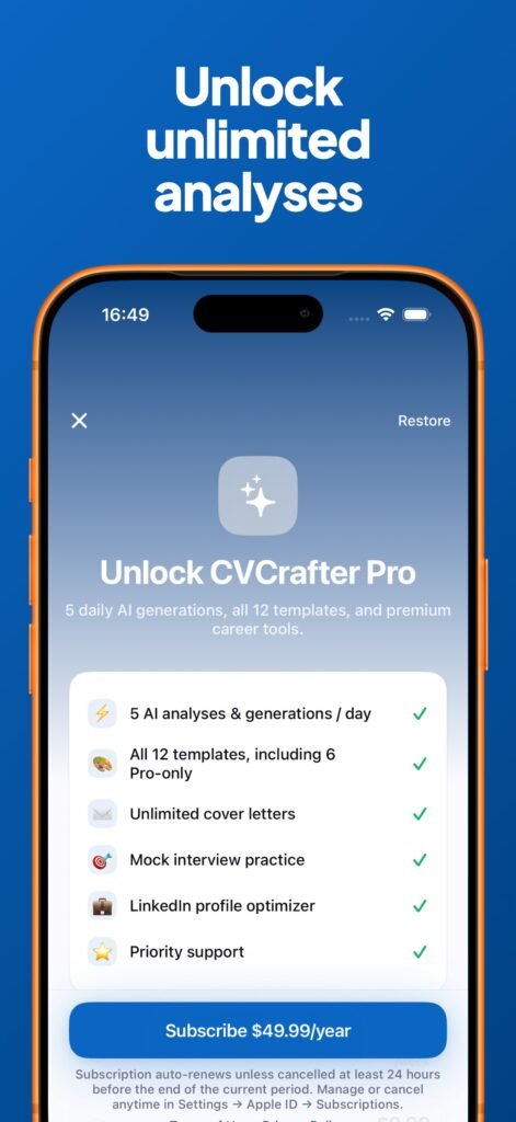 CVCrafter - AI Resume Builder screenshot 10