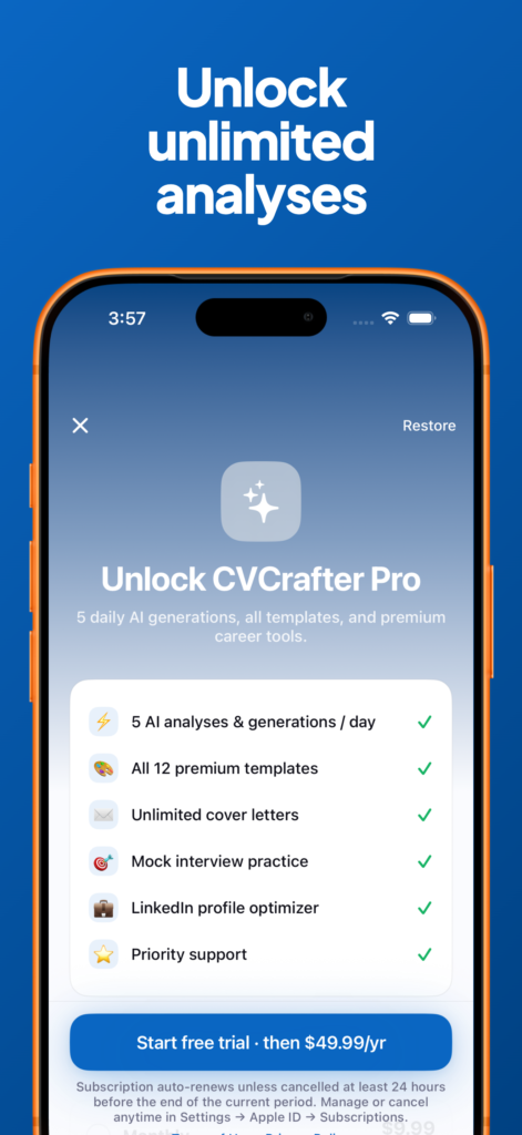 CVCrafter – AI Resume Builder screenshot 10