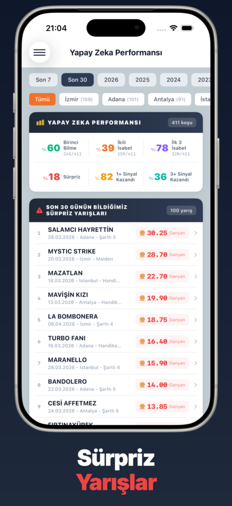 Yarış Analiz: Yapay Zeka ile screenshot 5