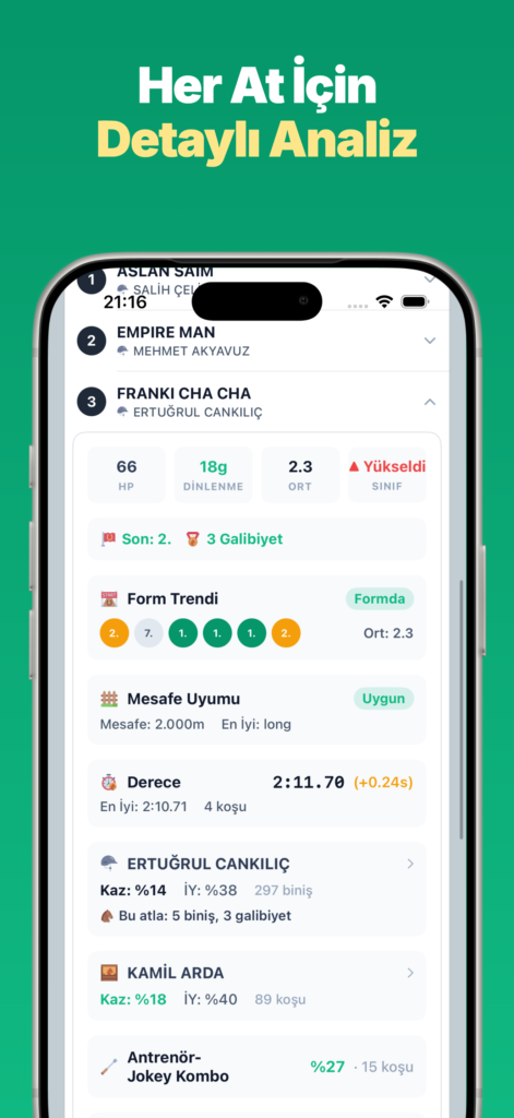 Yarış Analiz: Yapay Zeka ile screenshot 6