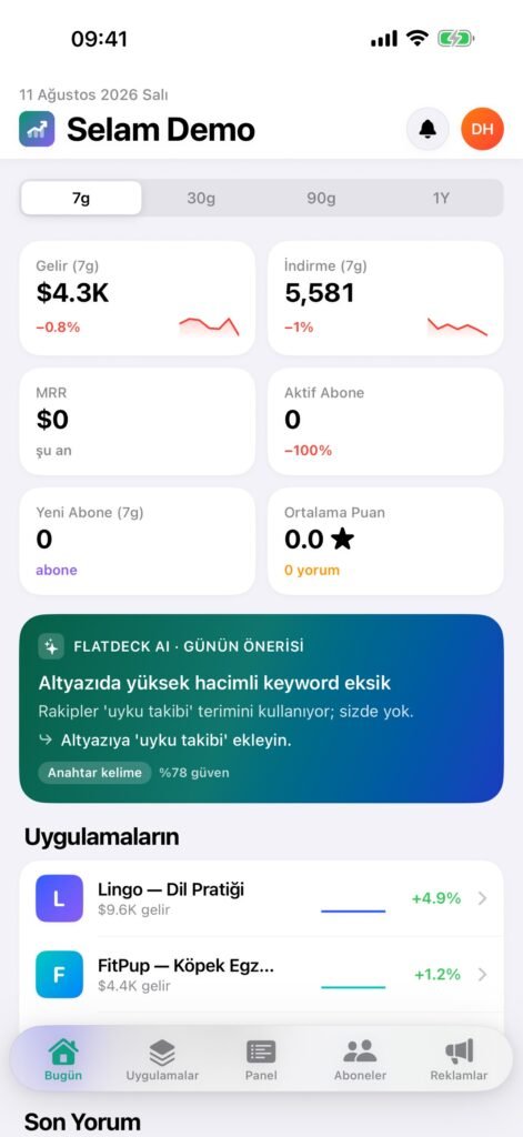 flatdeck app screenshot